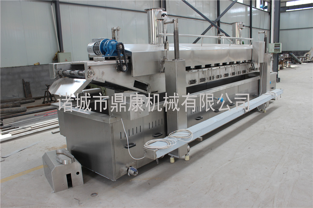 銷售酒鬼花生油炸流水線/電磁油炸單機(jī)/諸城鼎康機(jī)械