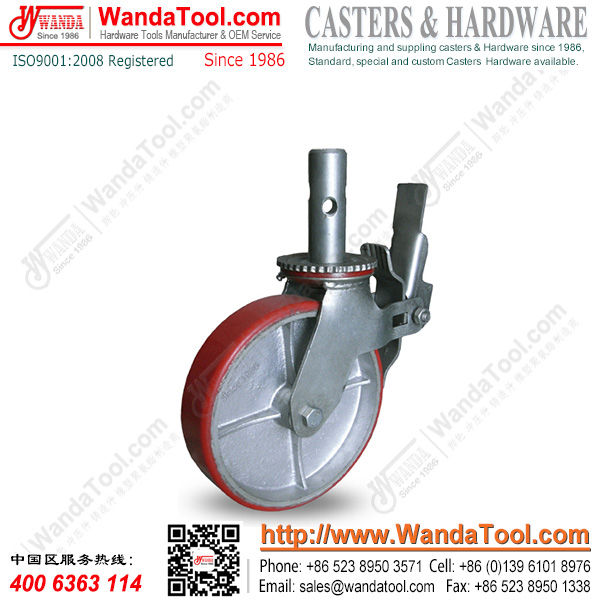 10寸腳手架腳輪，鐵芯橡膠腳手架腳輪，腳手架腳輪廠家