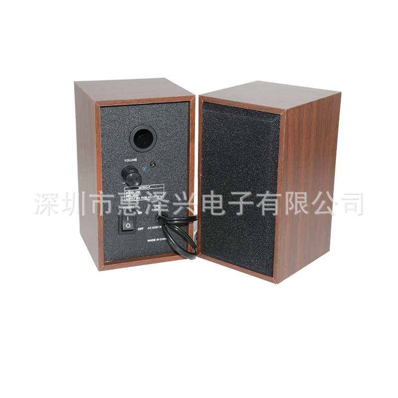 廠家定制木質音箱 AC電源有源音響 家庭影院hifi桌面音響電腦對箱