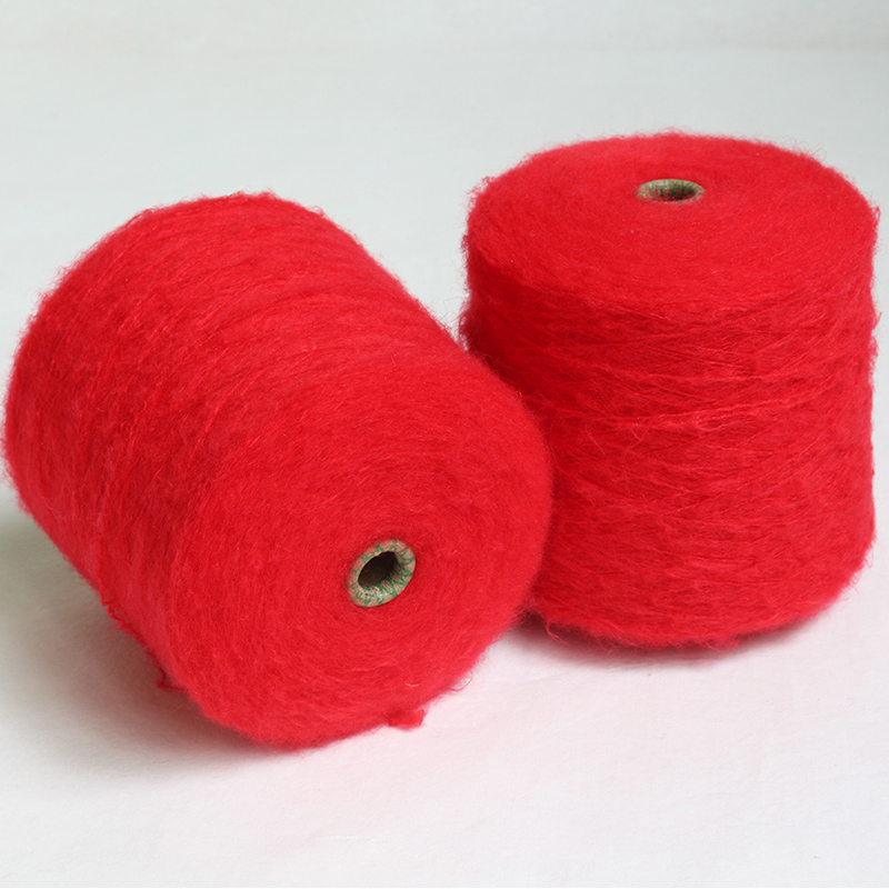 1/9 彈力馬海毛 腈綸尼龍混紡紗 彈力紗線(xiàn) 75%腈綸22%尼龍3%拉架 起毛紗拉毛紗