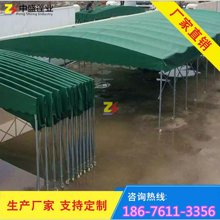 定做戶外伸縮活動(dòng)推拉倉庫雨棚燒烤夜市大排檔篷遮陽蓬移動(dòng)式帳篷