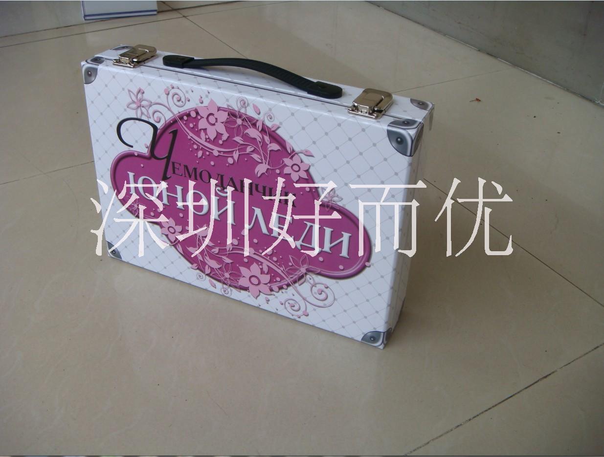 精美印刷*PU皮禮品盒行李 深圳禮品盒定制廠家 深圳廠家PU皮革精美禮品手提箱包