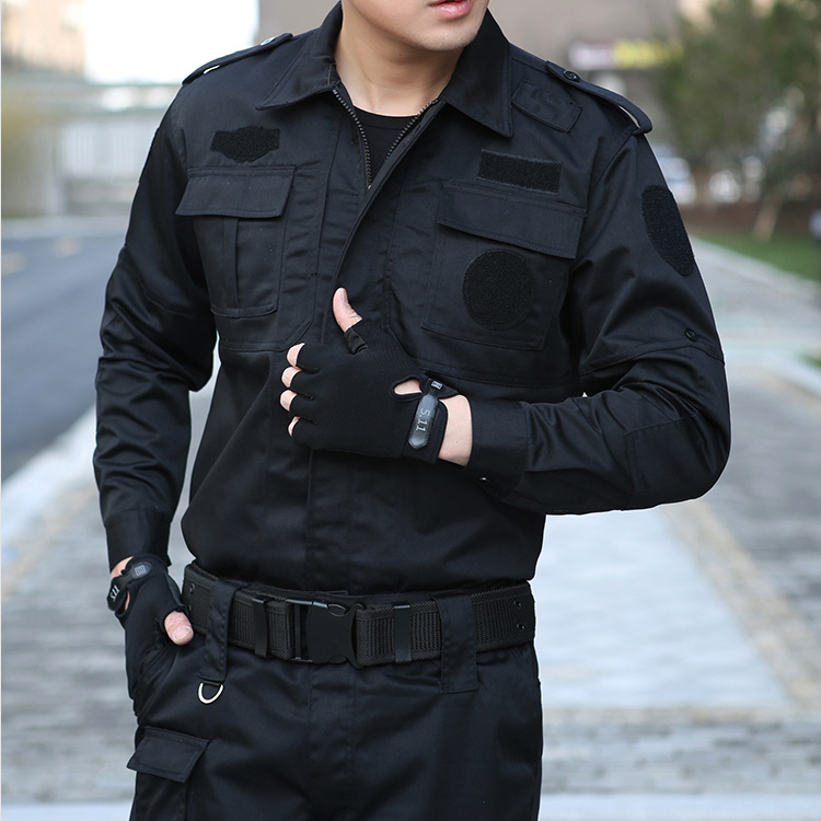 青島保安作訓服 小區(qū)物業(yè)保安特勤服裝作訓服 新款男士地鐵制服