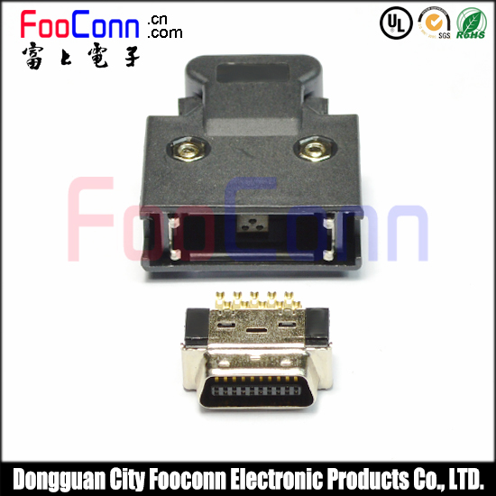 SCSI連接器 【3M 10314-52F0-008同等品】 MDR 14P 卡鉤按鍵式