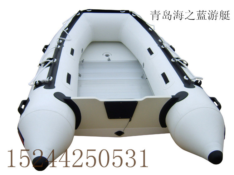 橡皮艇帶龍骨鋁合金底板加厚沖鋒舟