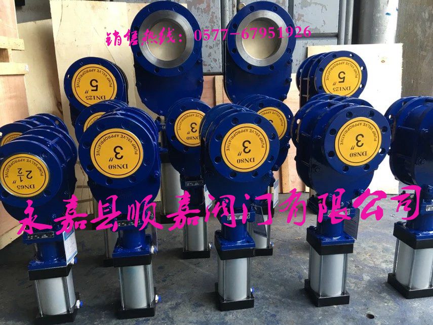 供應(yīng)Z644TC-10C 氣動(dòng)陶瓷雙閘板閥  廠家直銷