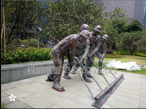 玻璃鋼鐵路工人雕塑定制  歷史人物孫臏 孔子雕塑批發(fā)