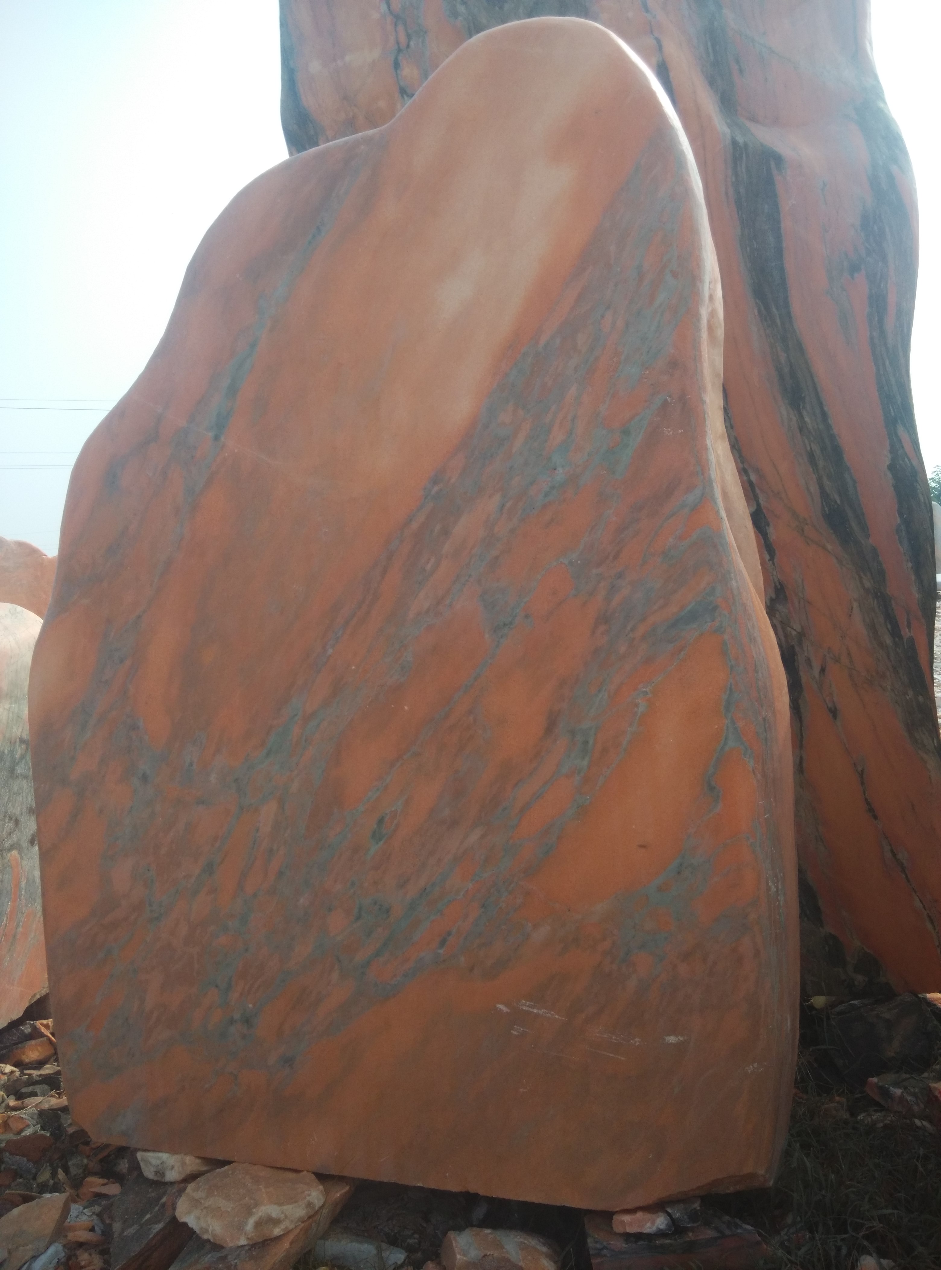 彩霞紅景觀石 風(fēng)景奇石供應(yīng)