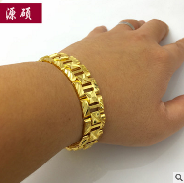 廠家直銷 越南沙金首飾南非錫金現(xiàn)場加工新款簡約手表鏈一件代發(fā)