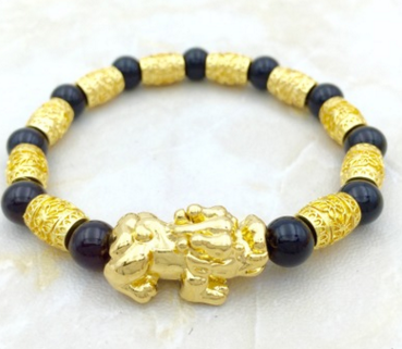 廠(chǎng)家直銷(xiāo) 厚金飾品越南沙金男手鏈 鍍厚金蝴蝶蛹貔貅手鏈一件代發(fā)