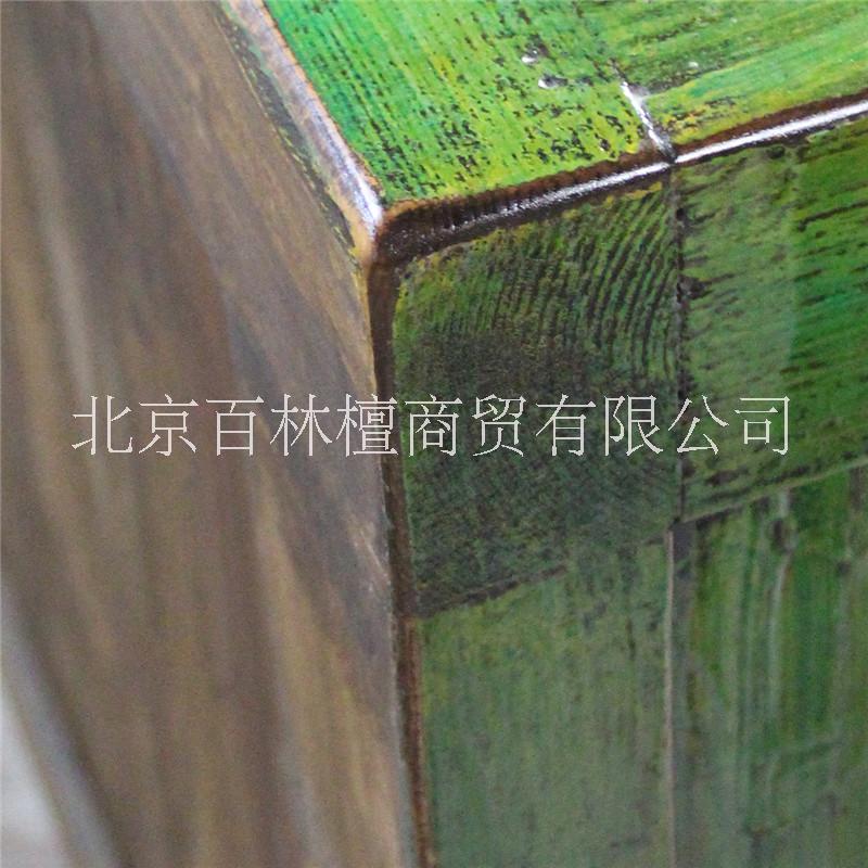 綠色做舊老松木9斗柜實(shí)木 抽屜柜臥室客廳儲(chǔ)物柜收納柜子原木家具
