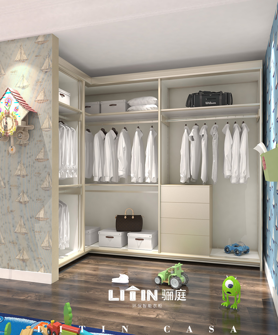 衣柜品牌加盟，衣柜品牌招商代理，智能衣柜代理 驪庭智能衣柜 錦衣系類(lèi) 衣柜定制