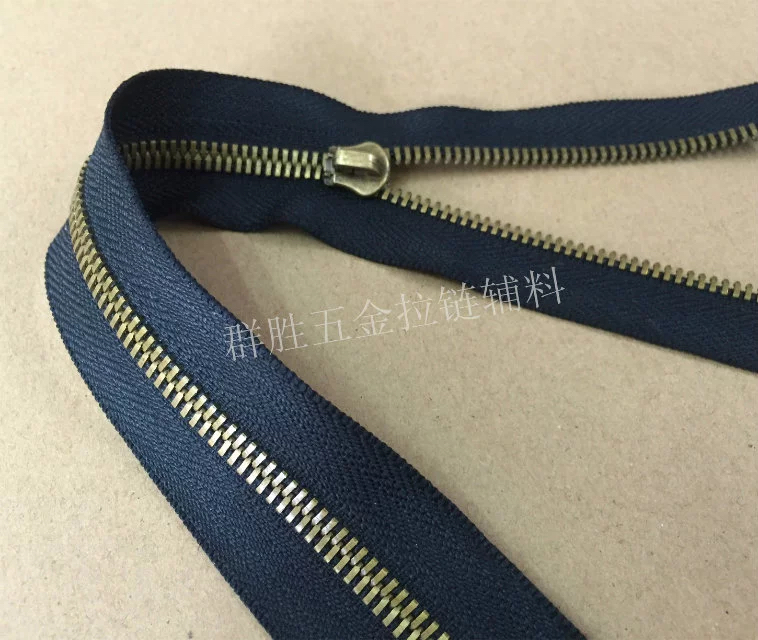 供應(yīng) 5# 青古銅齒雙點牙 適用于*手袋包皮具包拉鏈 金屬銅牙拉鏈