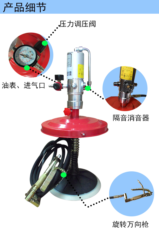 供應(yīng)深圳便攜式氣動黃油加注套件 寶潤佳64031型高壓油脂加注