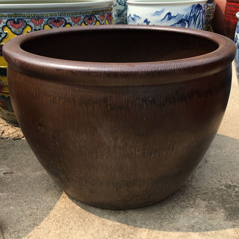 高溫窯變顏色釉 陶瓷洗浴大缸 泡澡缸 陶瓷魚(yú)缸 水缸批發(fā)定制廠家