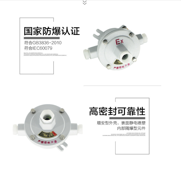 防爆接線盒廠家，防爆接線盒價(jià)格，防爆接線盒批發(fā)，防爆接線盒供應(yīng) 直二通吊防爆接線盒廠家