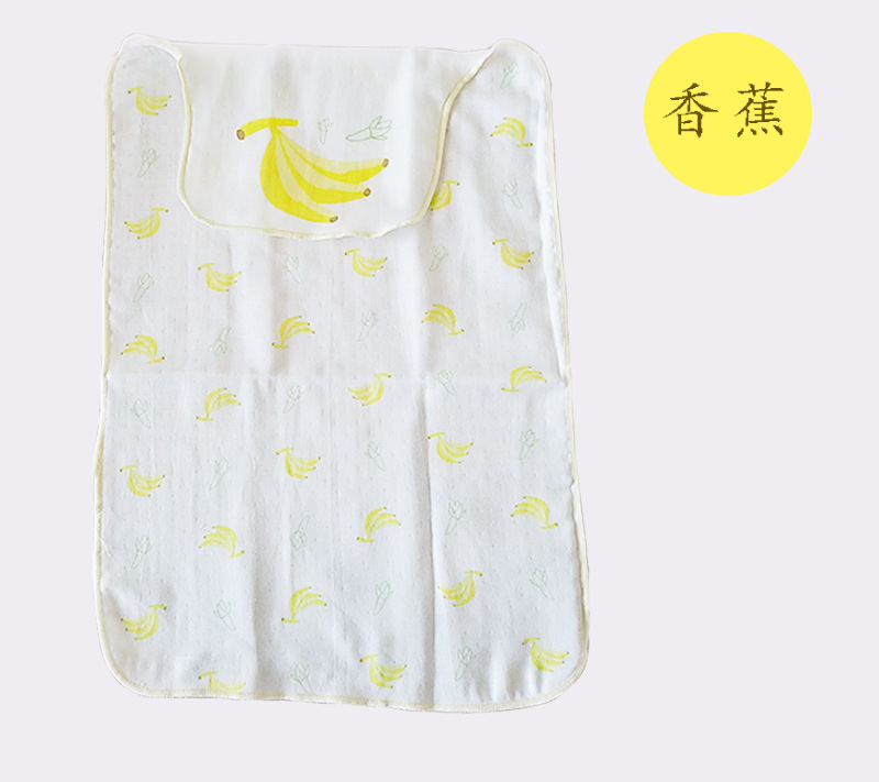 寶寶4層純棉吸汗巾木馬+香蕉