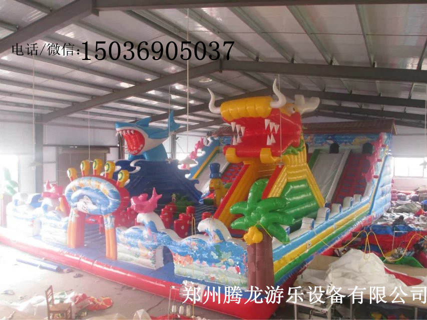 今年想投資做兒童充氣城堡賺錢嗎 大型充氣滑梯充氣蹦床充氣氣包  廠家直銷