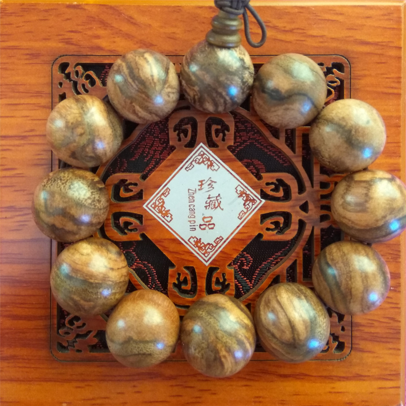越南花奇楠手串20mm*12顆廠家直銷 佛珠手鏈?zhǔn)执S批發(fā)