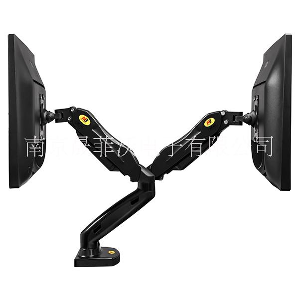 NB F160雙屏顯示器支架桌面升降旋轉(zhuǎn)掛架液晶電腦底座17-27寸通用 NB F160F160—氣彈簧桌 NB F1