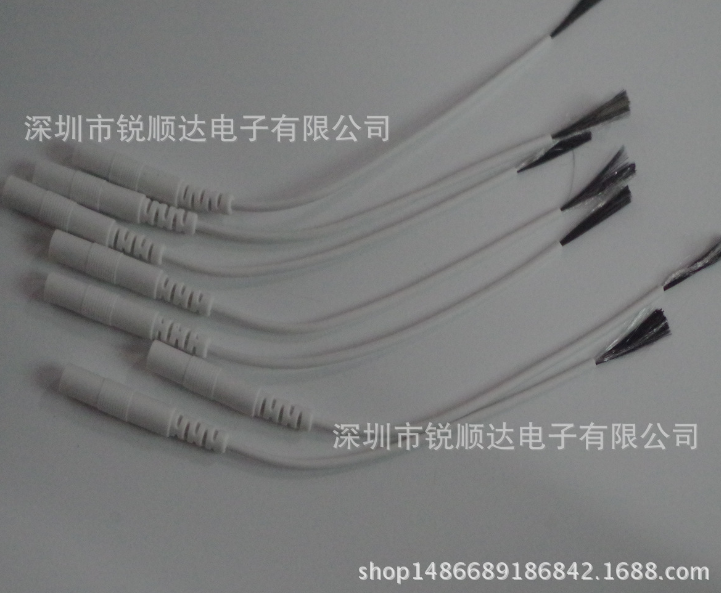 銳順達(dá)華林酸堿平DDS理療自粘電極導(dǎo)線2.5尾巴線6K炭纖維