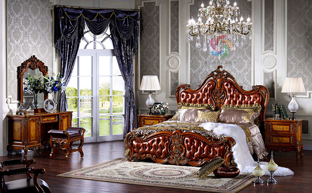 茂亞 南京歐美家具實(shí)木床廠家直銷可定制