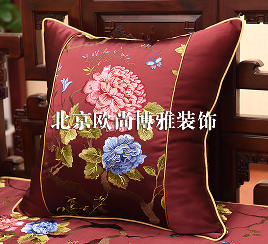 北京定做靠墊抱枕 紅木座墊（ 工廠店）