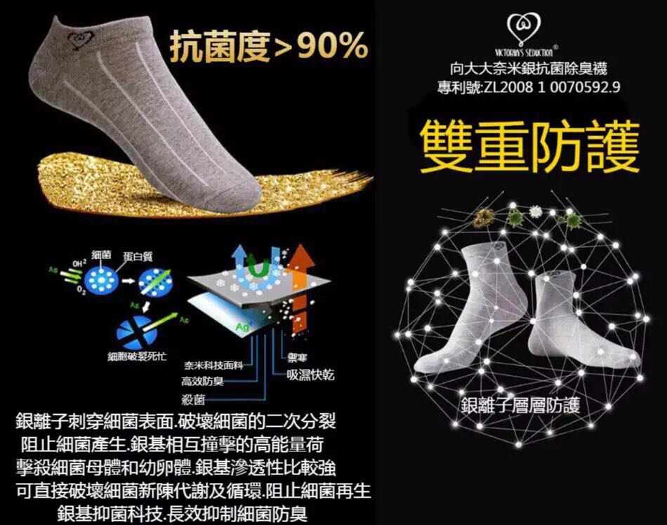向大大*防臭襪里面的納米銀對(duì)身