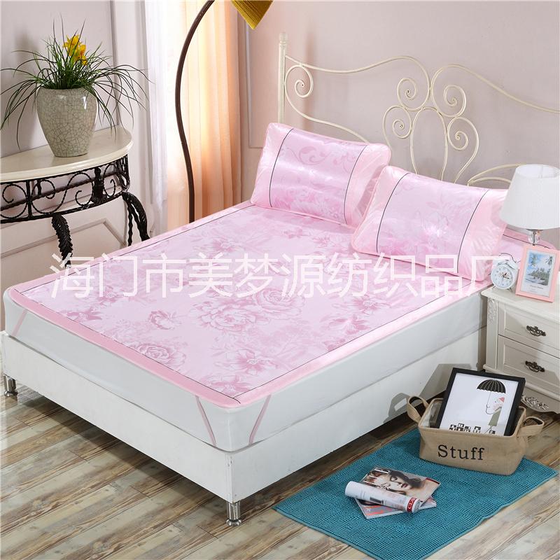 提花冰絲涼席 可折疊水洗的涼席 冰絲涼席江蘇生產(chǎn)廠家 冰絲涼席批發(fā)價(jià)