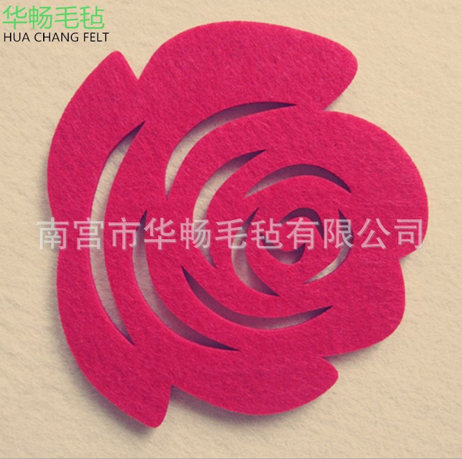 時尚彩色隔熱毛氈杯墊