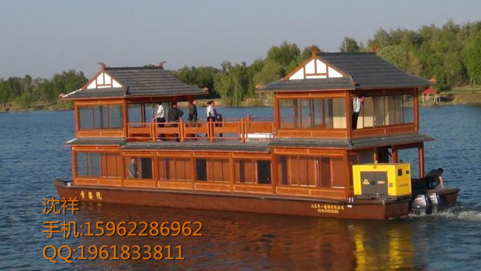 供應(yīng)全國水上餐飲木船，畫舫船 畫舫，水上房船，電動游船