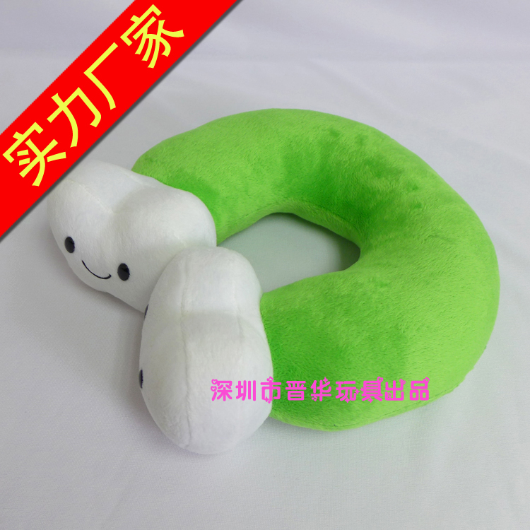 卡通U型枕護頸枕靠枕頸椎枕脖子u形枕微粒子午睡枕飛機枕旅行枕