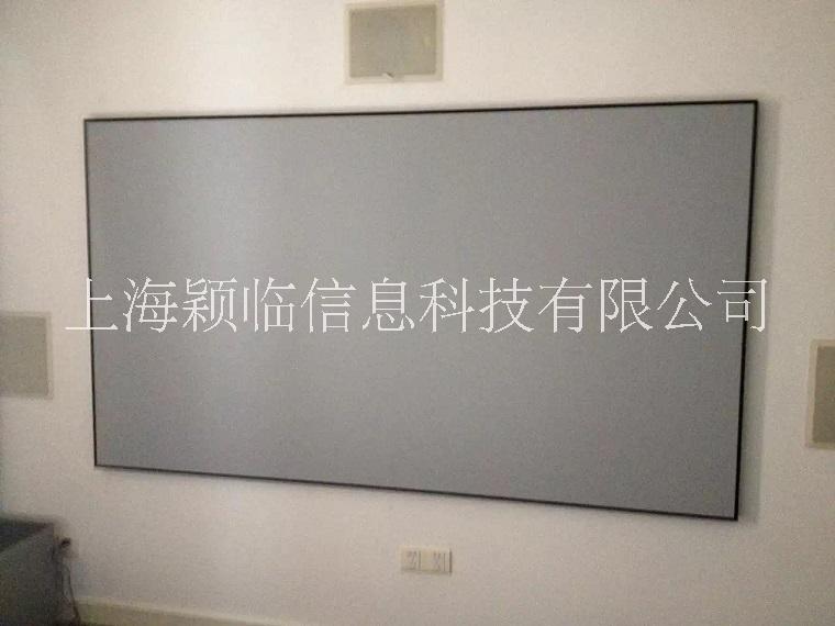 定制精美PVC白軟框架幕 上海投影幕金屬窄邊框幕布影K畫框