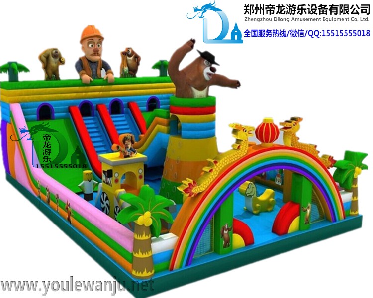 充氣城堡_室外大型兒童樂(lè)園_大型商場(chǎng)設(shè)備充氣蹦蹦床_充氣大滑梯哪家賣得好