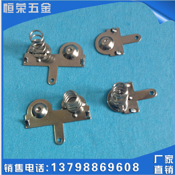 供應(yīng)多款環(huán)保7號電池彈* 電池五金插片 電池片正負(fù)極五金片