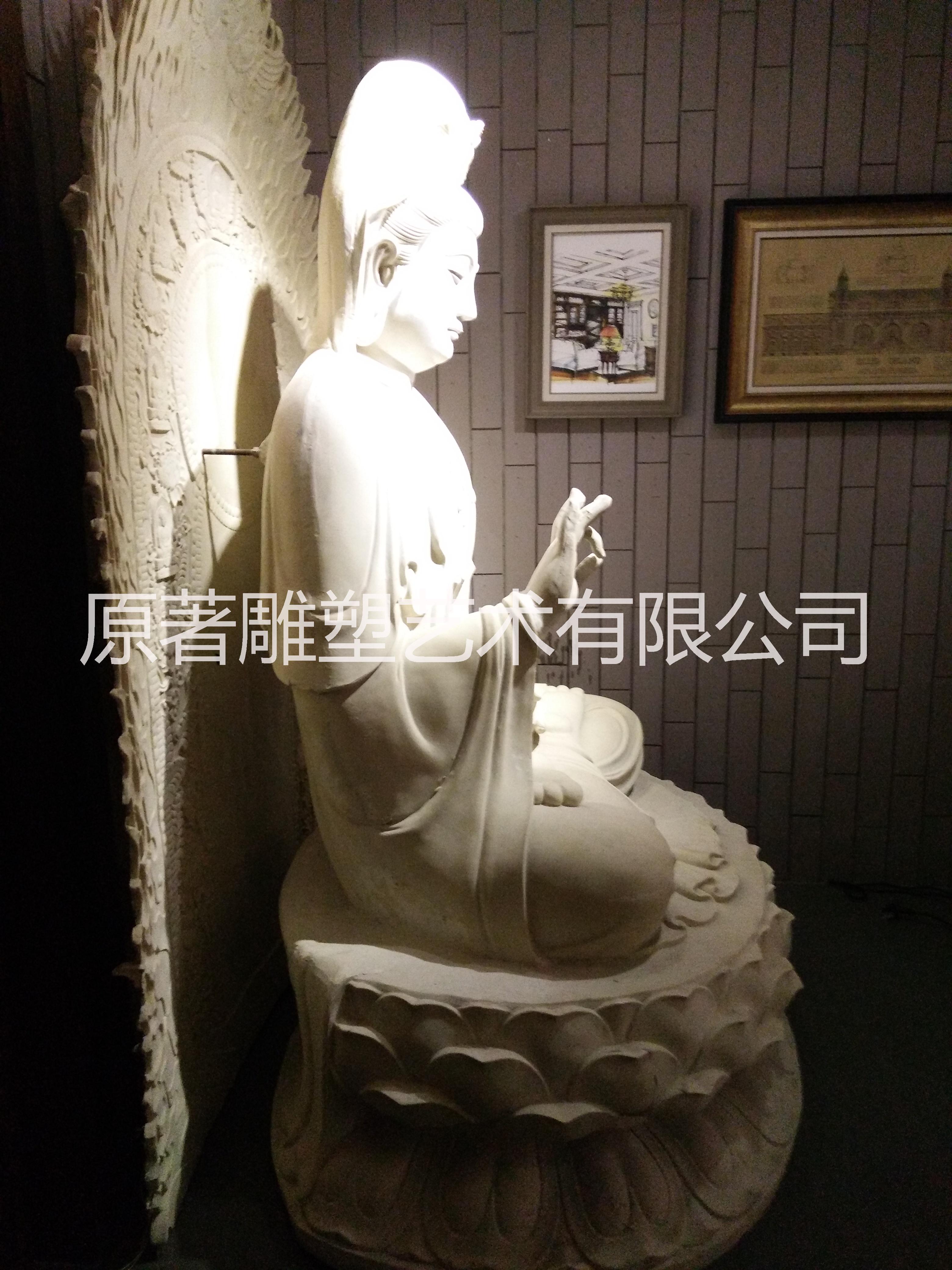 東莞原著雕塑公司生產(chǎn)供應觀世音菩薩佛像 園林寺廟宗教擺件