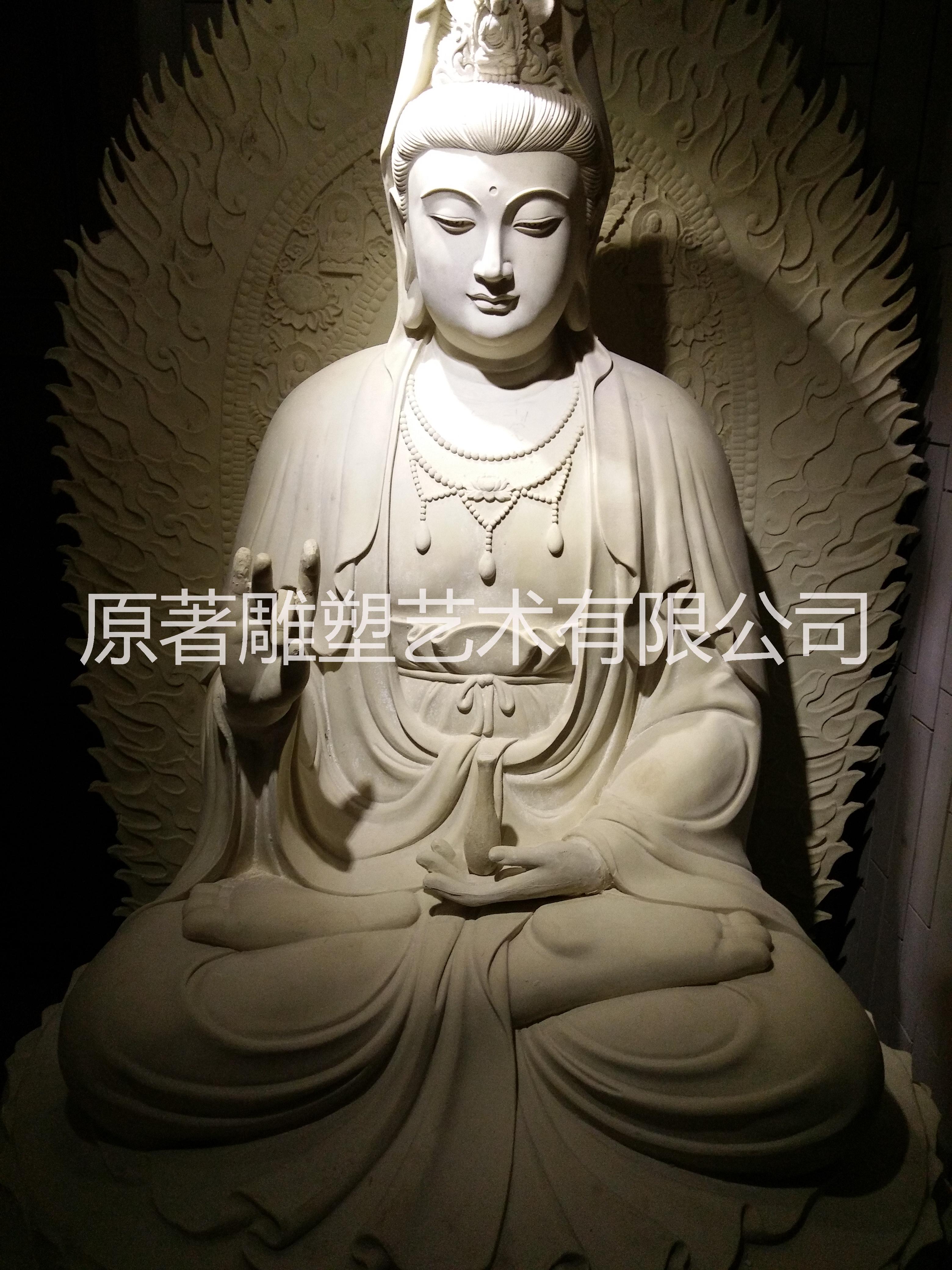 東莞原著雕塑公司生產(chǎn)供應觀世音菩薩佛像 園林寺廟宗教擺件