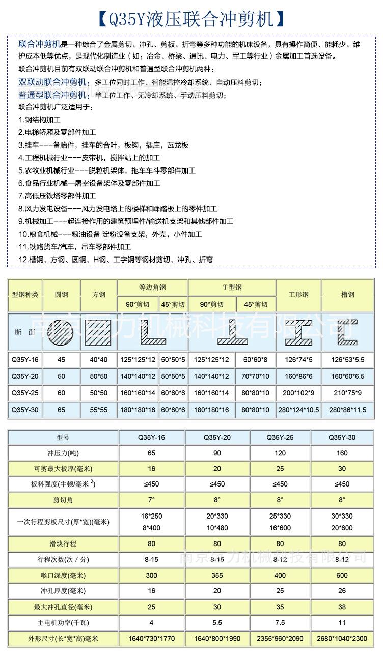 濟(jì)南聯(lián)合沖剪機(jī) 濟(jì)南多功能沖剪機(jī) 可沖孔 剪切 折彎多功能