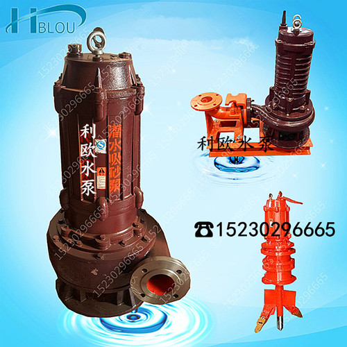 利歐NSQ潛水吸沙泵抽沙泵NSQ80-63-9液下渣漿泵泥漿泵污水排污泵