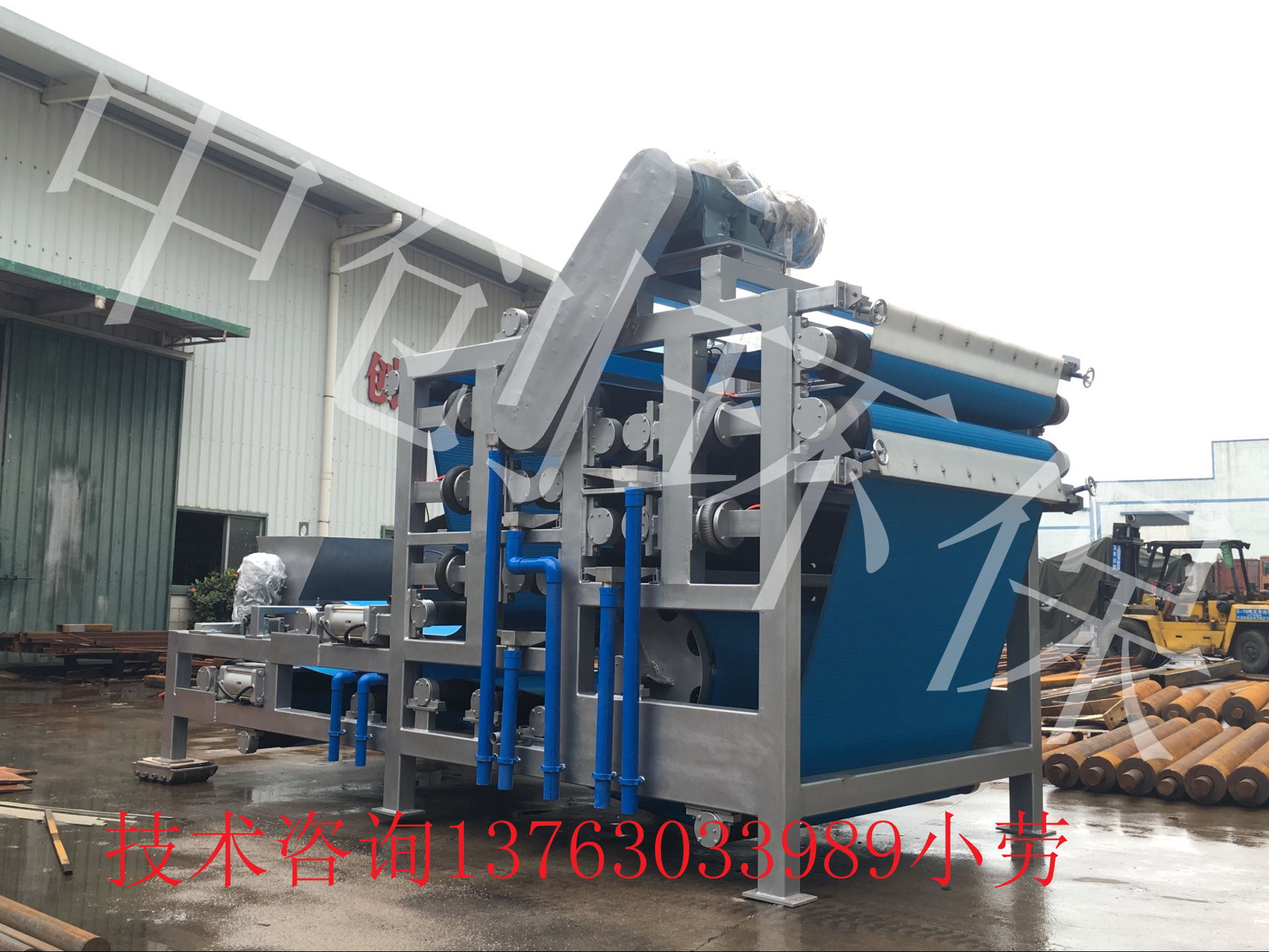 人造石打磨切割帶式壓濾機(jī)