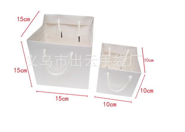 廠家直銷化妝品紙袋手提袋 空白牛皮紙飾品袋批發(fā) 方底紙袋定做