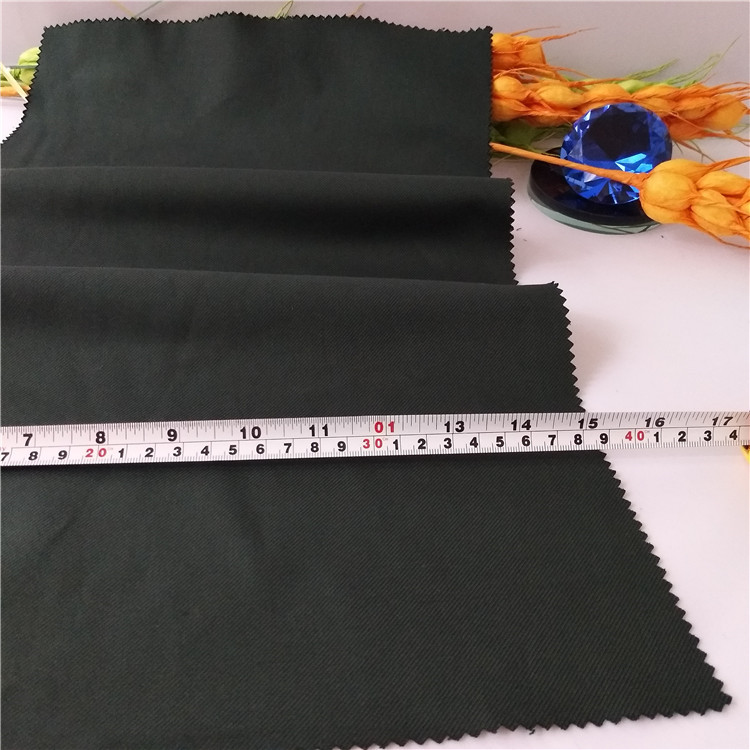 墨綠色斜紋彈力棉布