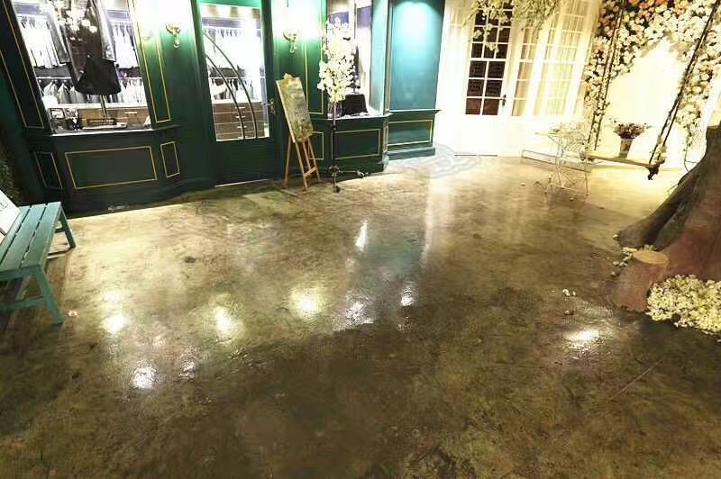 地坪漆廠家直銷 藝術(shù)復(fù)古地坪施工 適用商業(yè)場地時尚地坪