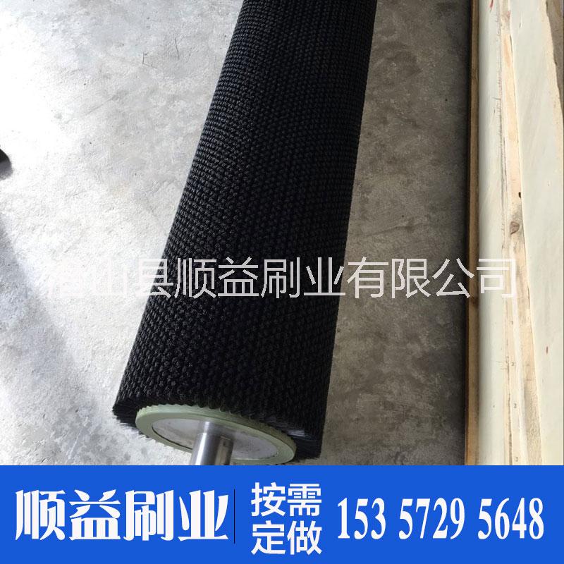 廠家定做尼龍絲毛刷輥滾筒刷黑色白色刷絲pp絲輥筒刷