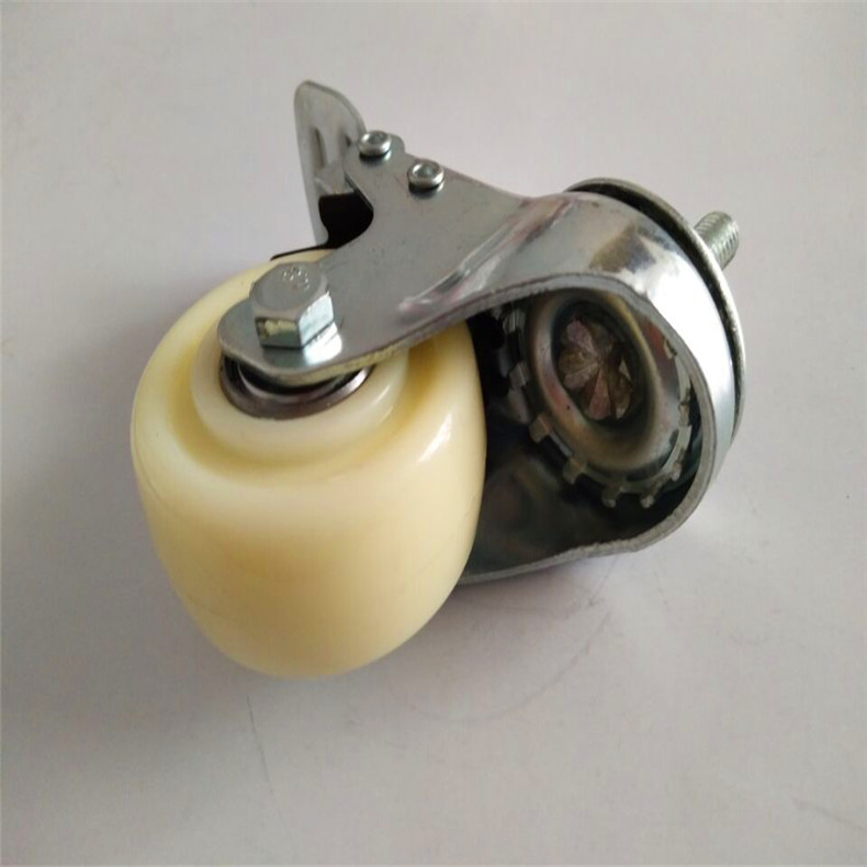 供應(yīng)1.5寸2寸雙軸金鉆尼龍輪）桿雙剎車 萬(wàn)向輪 家具輪 腳輪