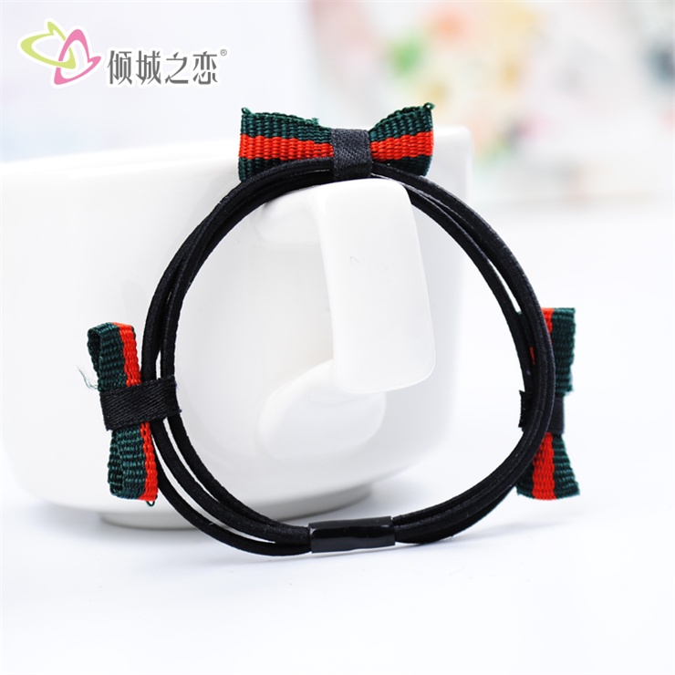 晶莎日系新款女*圈布藝蝴蝶結(jié)學(xué)*圈批發(fā)