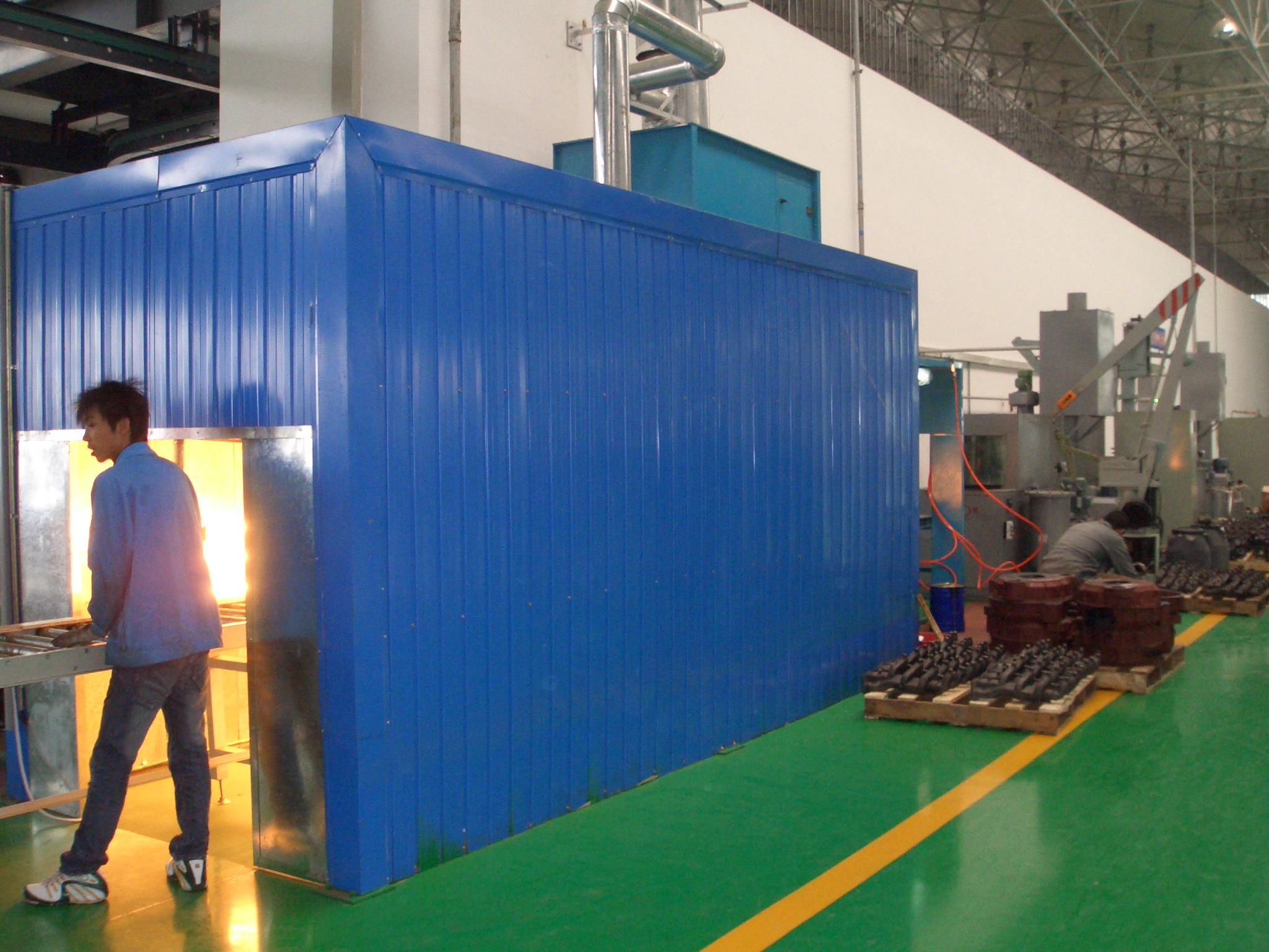 剎車盤、剎車片自動噴粉生產(chǎn)線