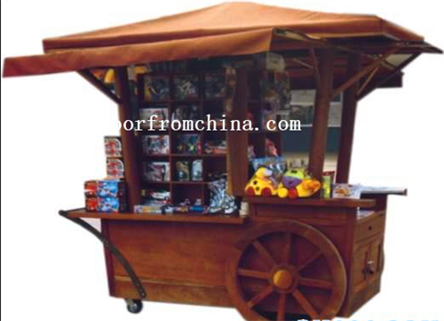 直銷售貨車 移動(dòng)販賣亭木質(zhì)擺賣車 售貨棚 木質(zhì)手推車