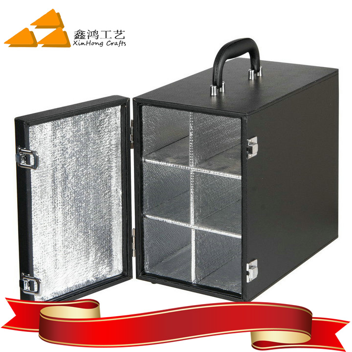 河南鄭州現(xiàn)貨供應(yīng)六支裝紅酒皮盒