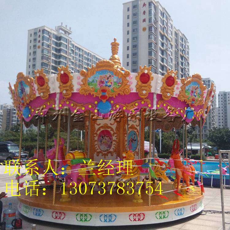 豪華轉(zhuǎn)馬金山游樂廠家直銷